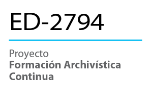 Ed 2794 Formación Archivística Contínua Vertical