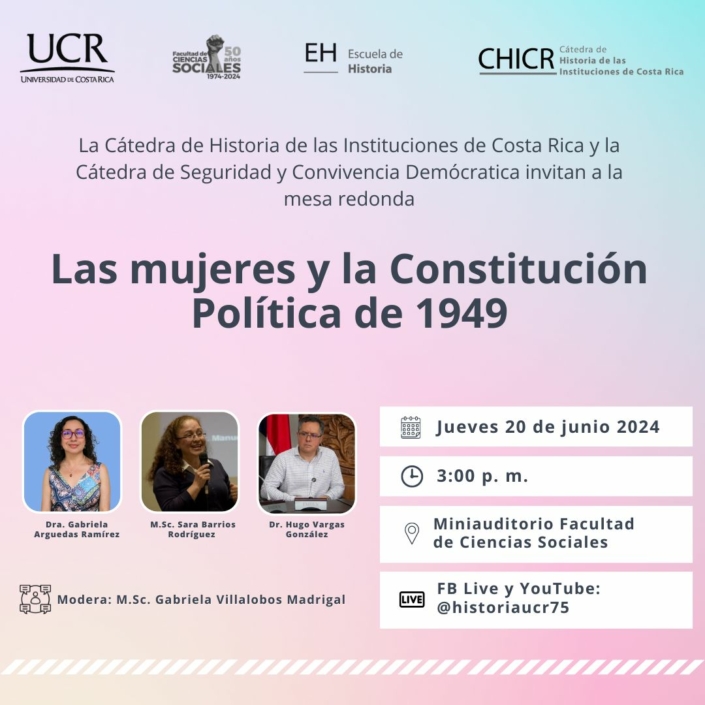 Mesa redonda Las mujeres y la Constitución política de 1949