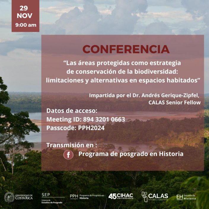 Conferencia Las áreas protegidas como estrategia de conservación de la biodiversidad